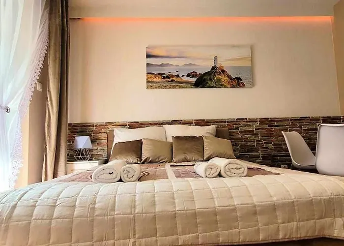 Modern Apartment Sandy Beach Down Town, Aquapark, Free Parking